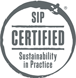 SIP Certified: Sustainability in Practice logo